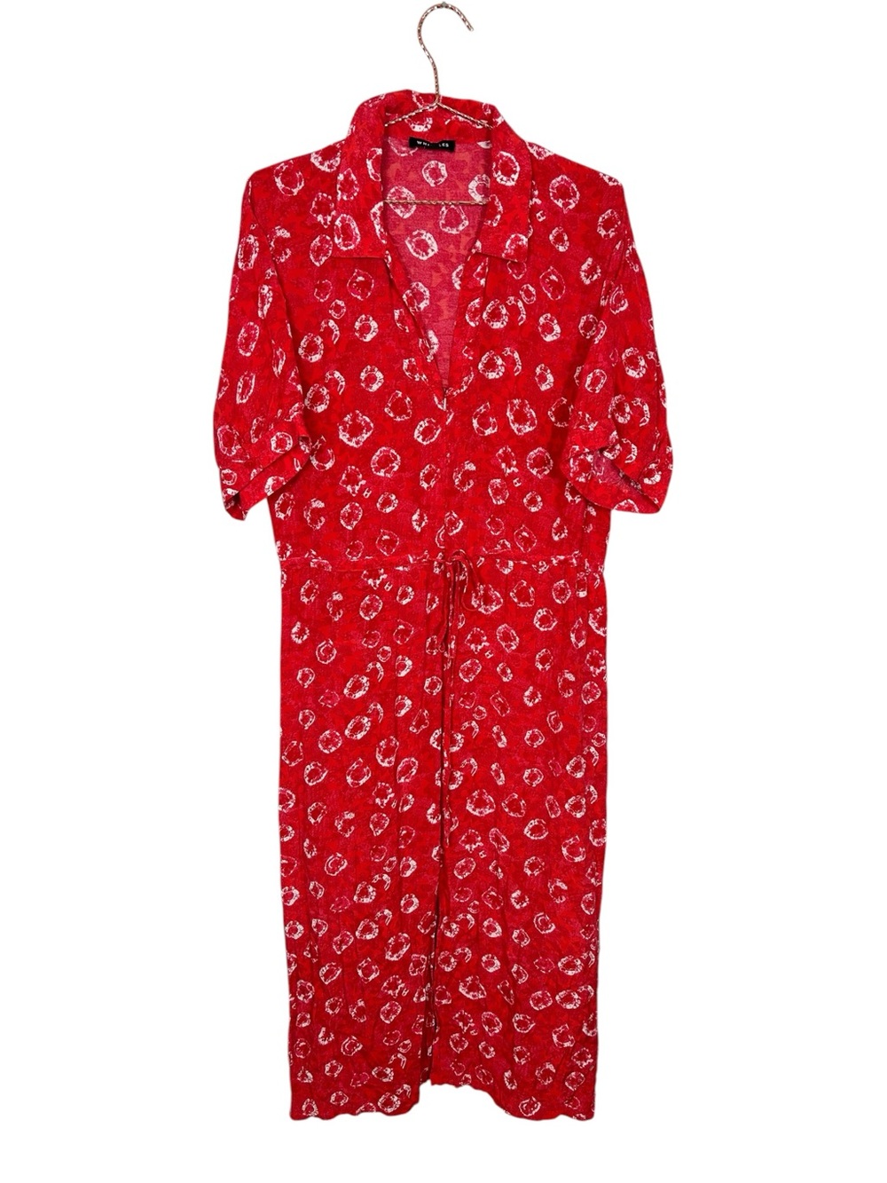 Whistles Hilda Tie Dye Floral Printed Midi Dress - Picture 4 of 11